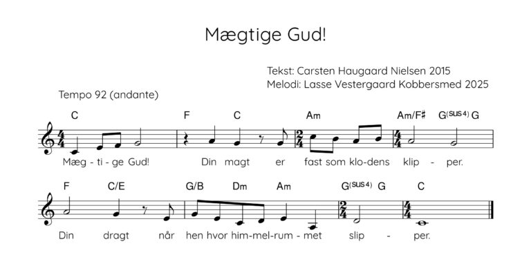 mægtige gud! din magt